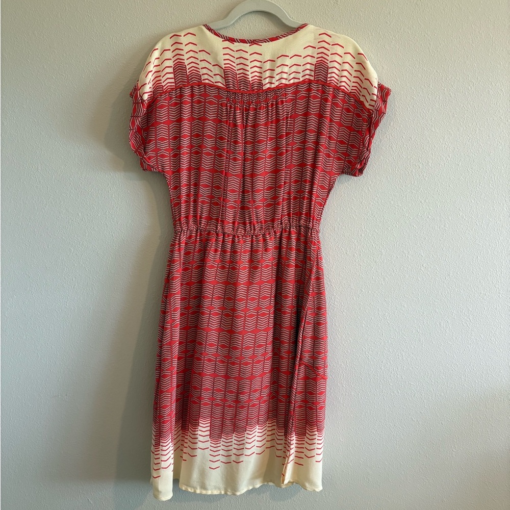 Maeve Anthropologie Veronia Shirtdress Knee-Length Short-Sleeves Women’s XS Red - Picture 6 of 9